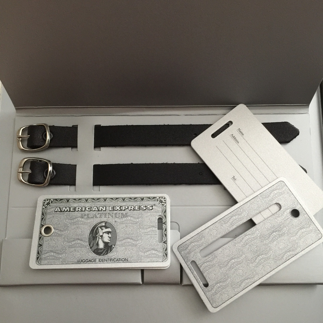 amex platinum luggage tags