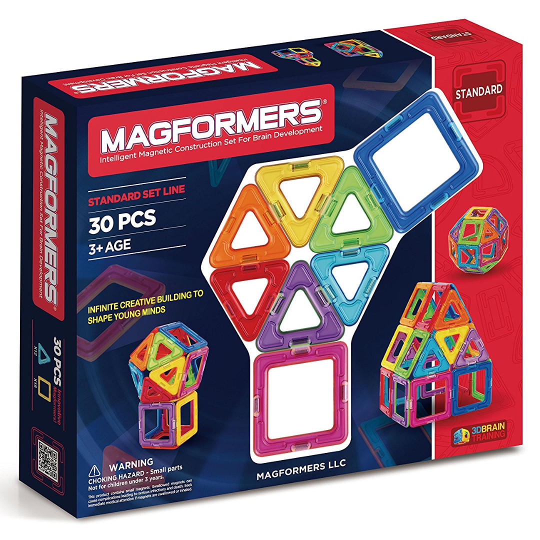 Magformers Ideal starter pack Rainbow 30pcs set Hobbies Toys Toys Games on Carousell