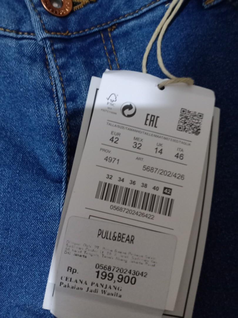 ukuran celana pull and bear