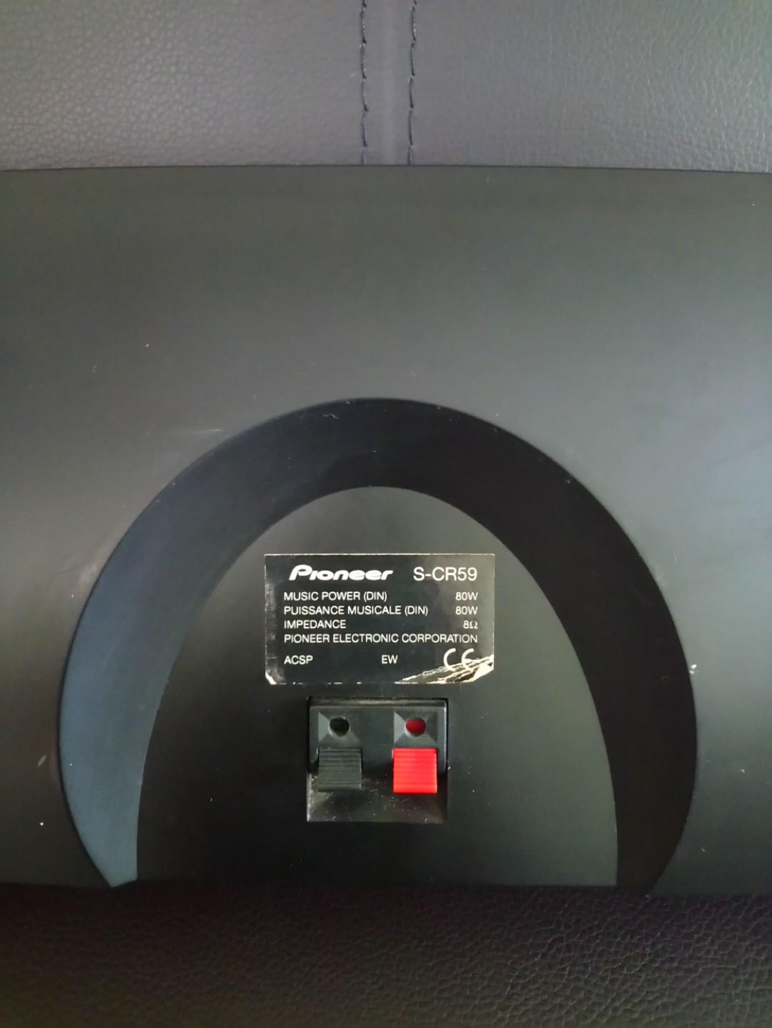 Pioneer SCR59 Center Speaker, Audio, Soundbars, Speakers & Amplifiers on Carousell