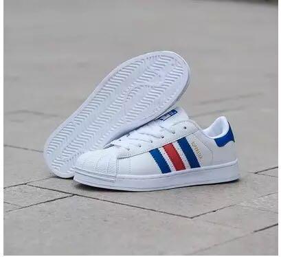 adidas superstar mens blue stripes