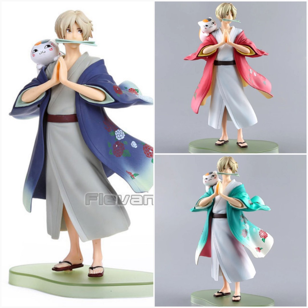 Natsume/'s Book of Friends Takashi Natsume /& Nyanko-sensei Figure 20cm New