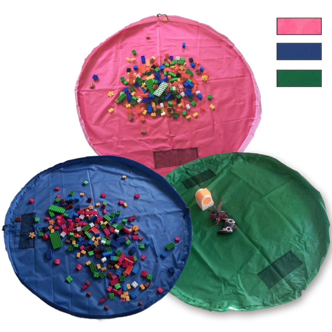 PROMO 150cm Toy Storage Bag swoop Large Tidy Lego Picnic Bag Kids Rug stroller beach Portable Organizer Drawstring Play Mat