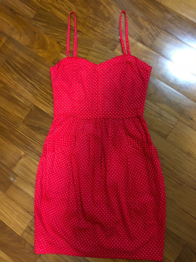 Red Dress from The Tinsel Rack, Women's Fashion, Dresses & Sets