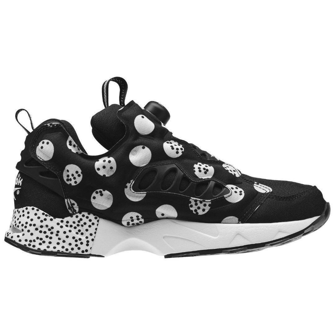 Reebok Fury Road Black Polka Dot Pump Instapump V68799