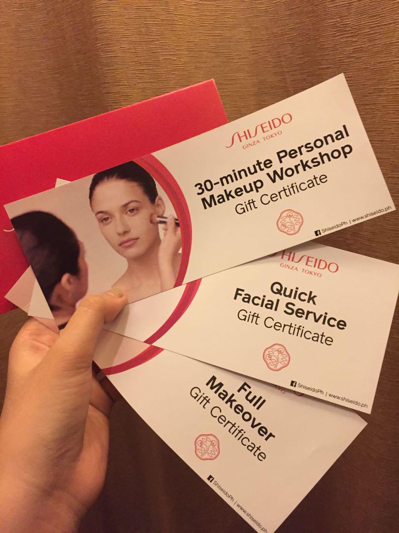 Shiseido Make Up & Skin Care Voucher, Tickets & Vouchers ...