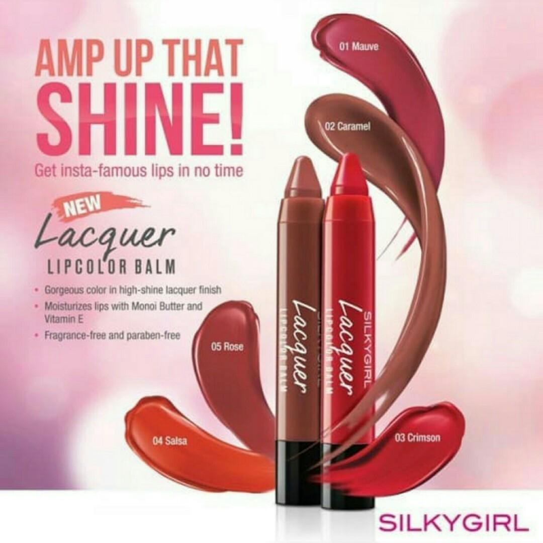 Silkygirl Lacquer Lipcolor Balm Health Beauty Makeup On Carousell