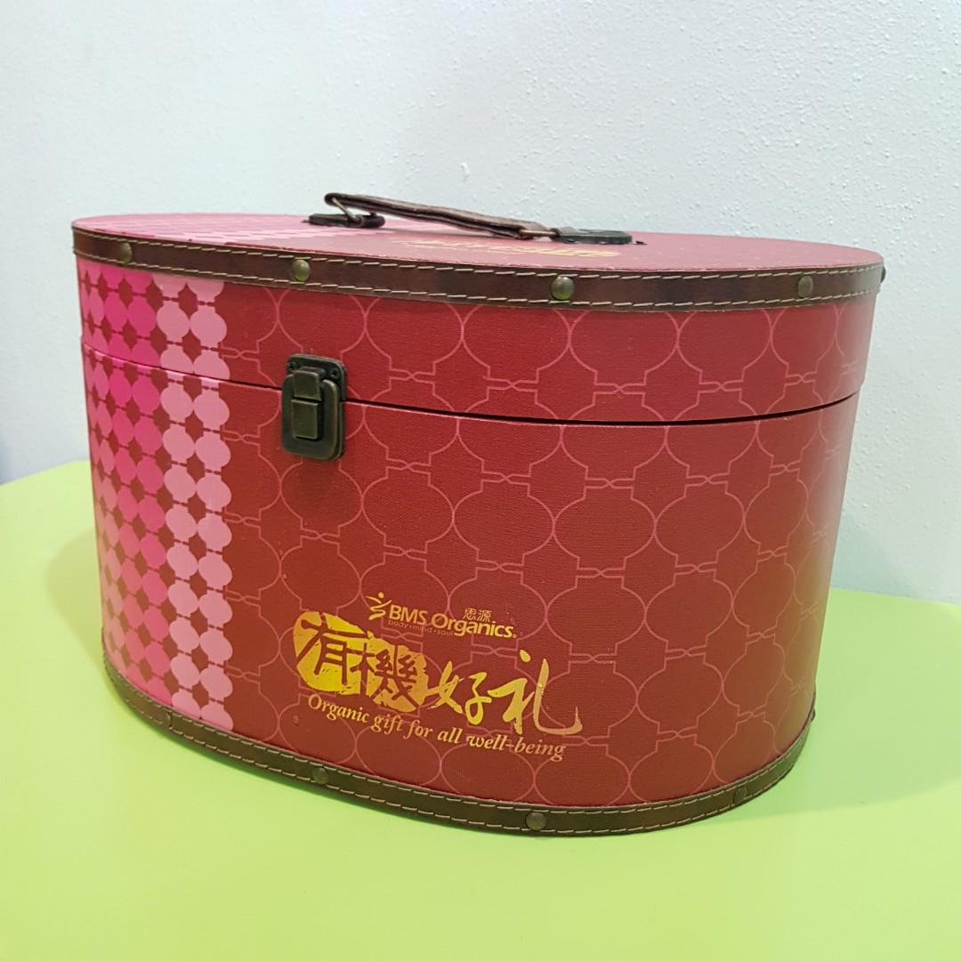 Storage box with clasp and handle, Furniture & Home Living, Home Decor