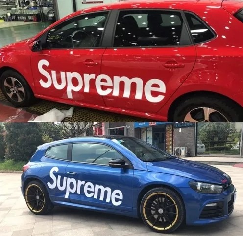 supreme car stickers Auto Accessories on Carousell