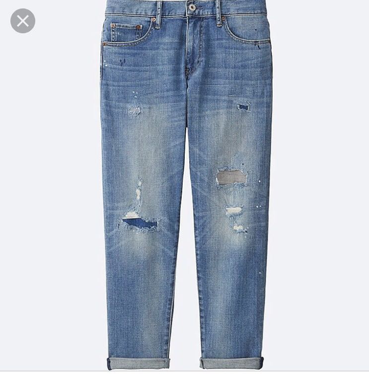 Uniqlo Women Slim Boyfriend Fit Jeans Women S Fashion Clothes Pants Jeans Shorts On Carousell