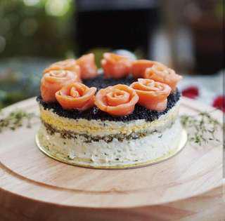 Caviar cake