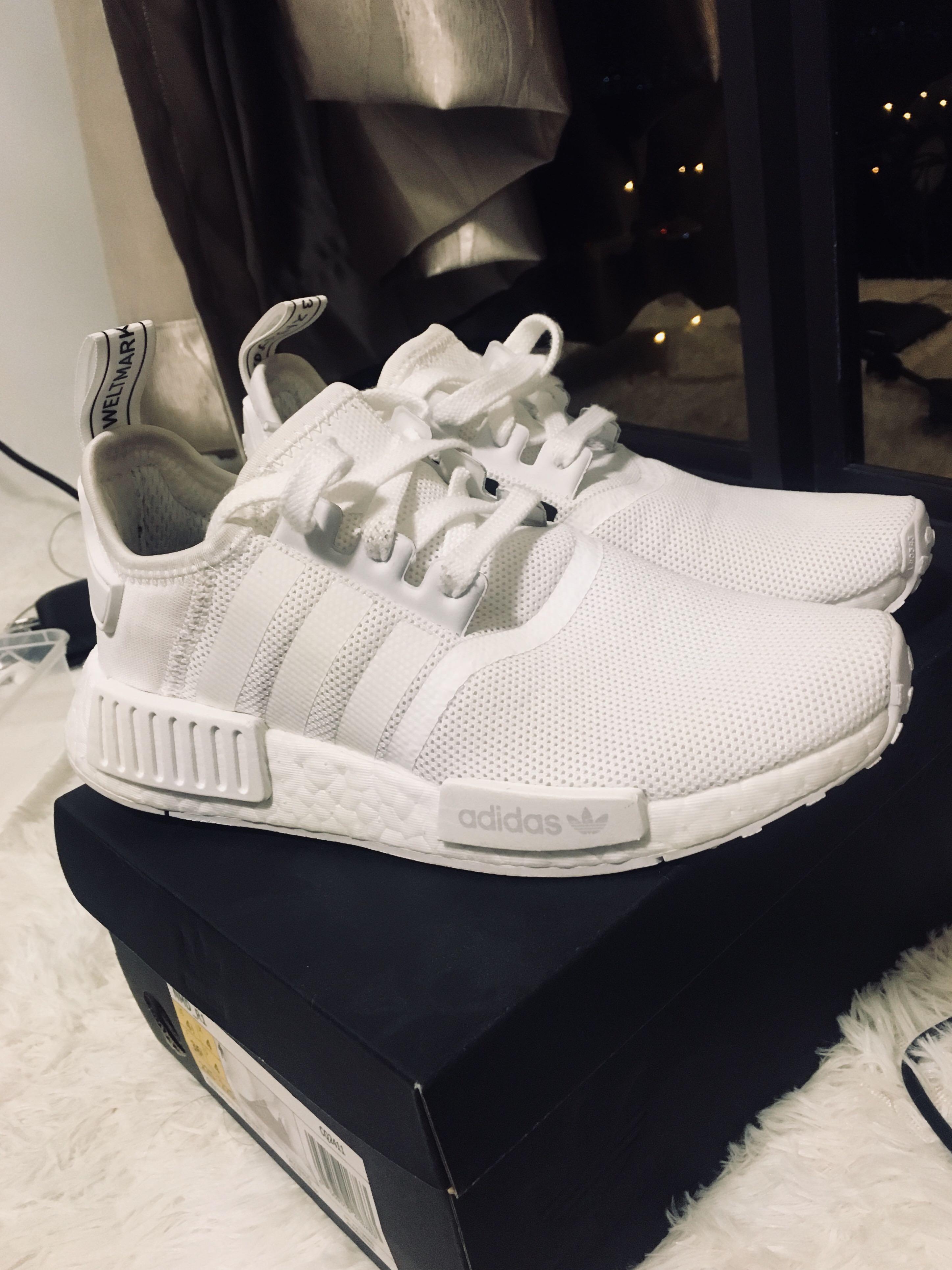 Authentic Adidas NMD R1 (white) SIZE US 