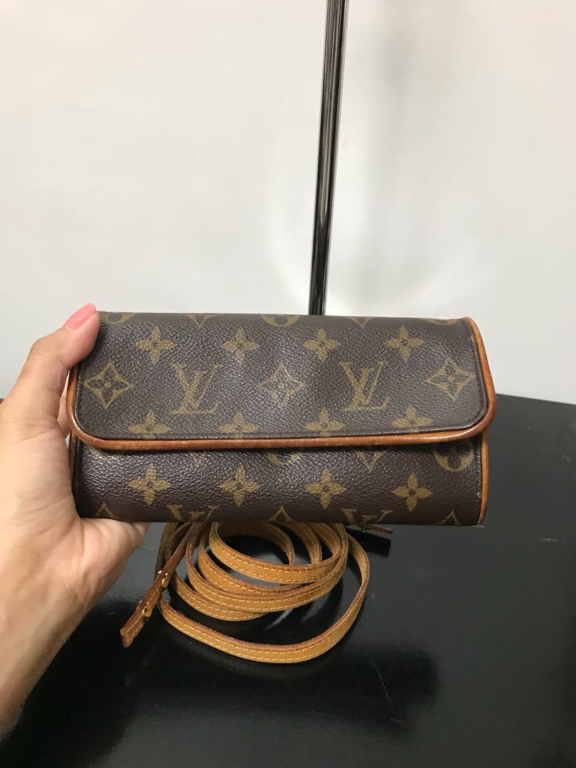 PRELOVED Louis Vuitton Discontinued Pochette Twin PM Monogram Crossbody Bag  CA0031 042823