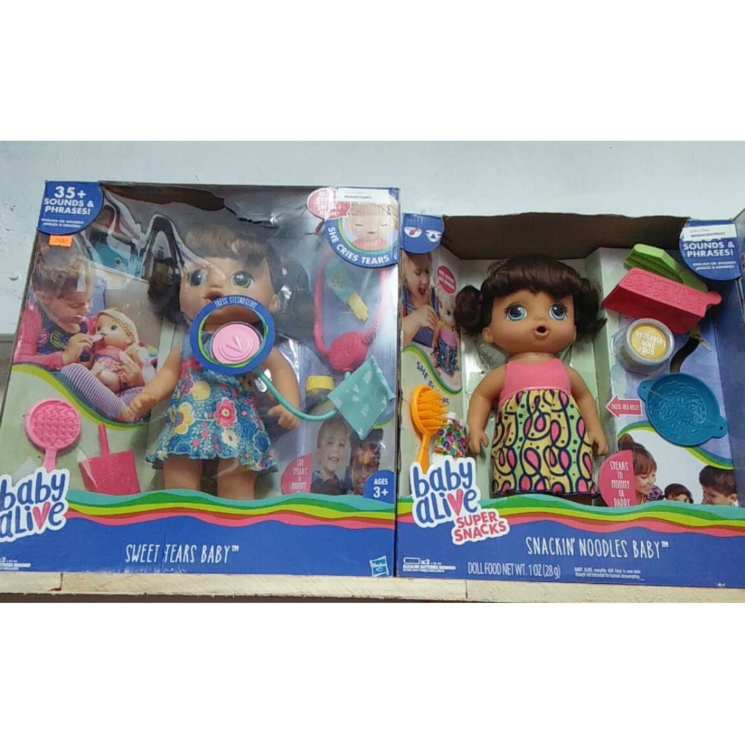 baby alive snackin noodles brunette