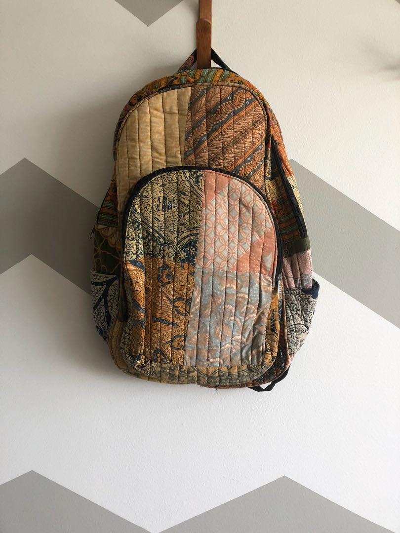 Batik backpack, Men's Fashion, Bags, Backpacks on Carousell