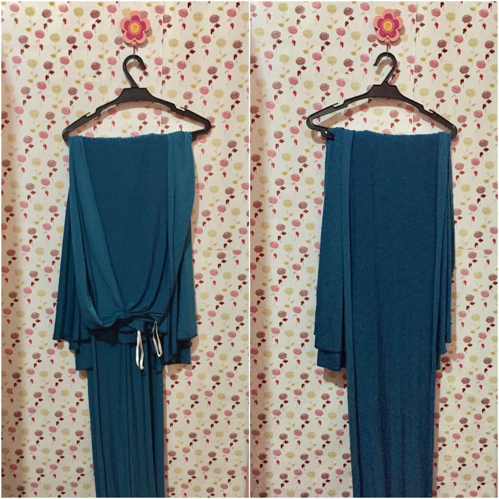 infinity dress blue green