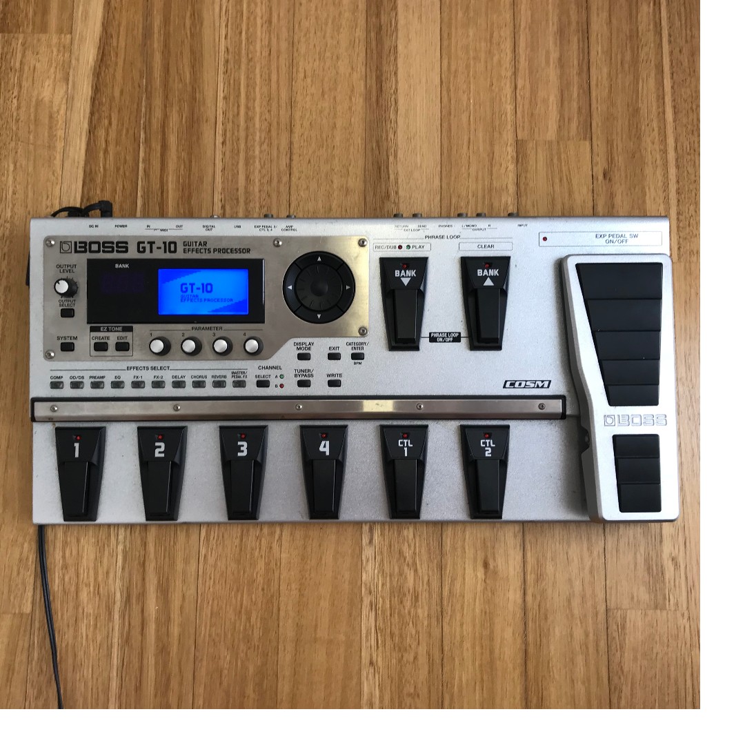 BOSS GT10 Guitar Effects Processor, Hobbies & Toys, Music & Media, Musical Instruments on Carousell