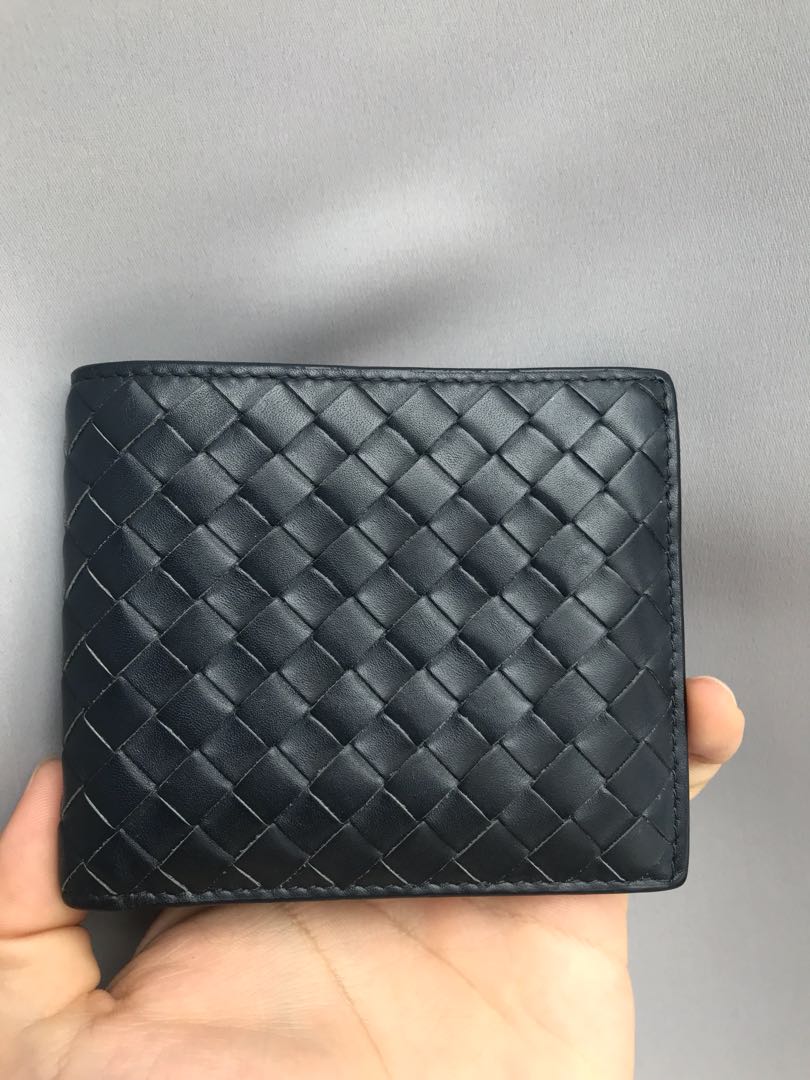 Bottega Veneta Wallet Navy Blue Men s Fashion Watches Accessories Wallets Card Holders on Carousell
