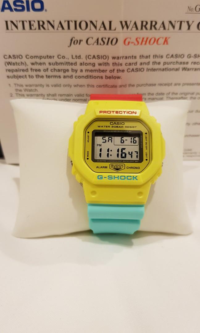 CASIO JAPAN EDITION G SHOCK BREEZY RASTA COLOR DW5600CMA 9JF Mobile Phones Gadgets Wearables Smart Watches on Carousell