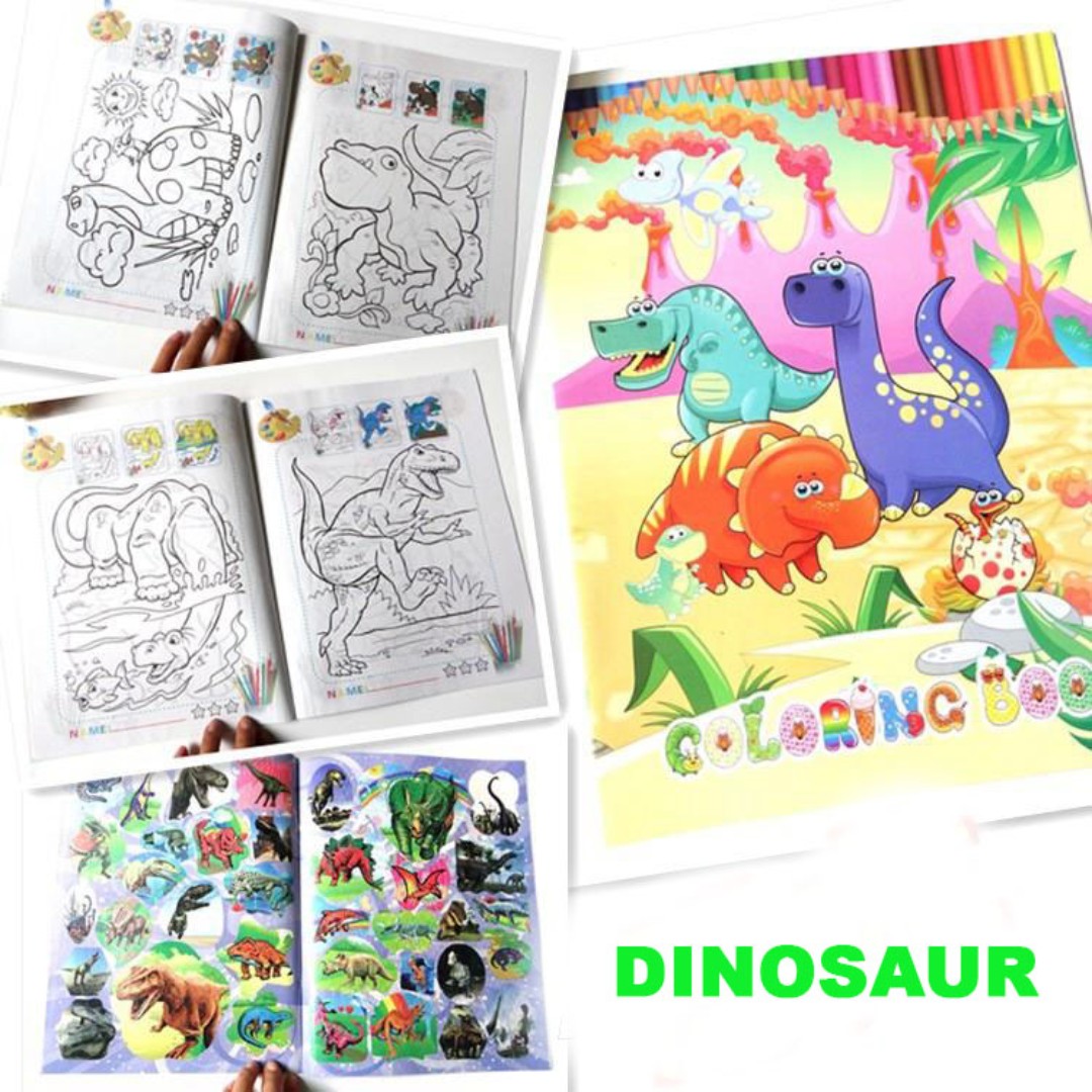Colouring Sticker Books Best For Goodie Bag Party Favor Birthday Children Day Gifts Books Stationery Non Fiction On Carousell