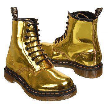 dr martens gold boots