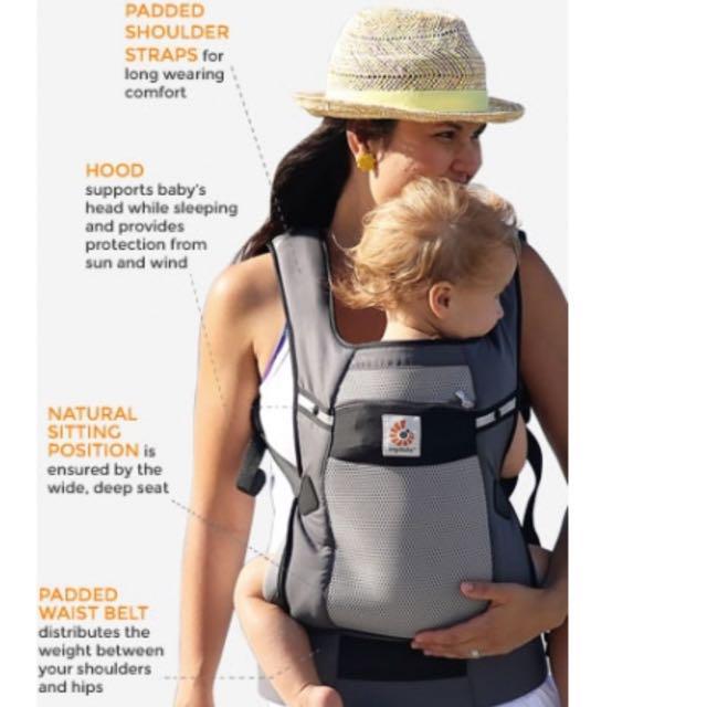 Ergobaby ventus best sale grey