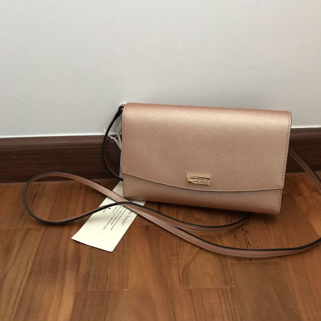 champagne cross body bag