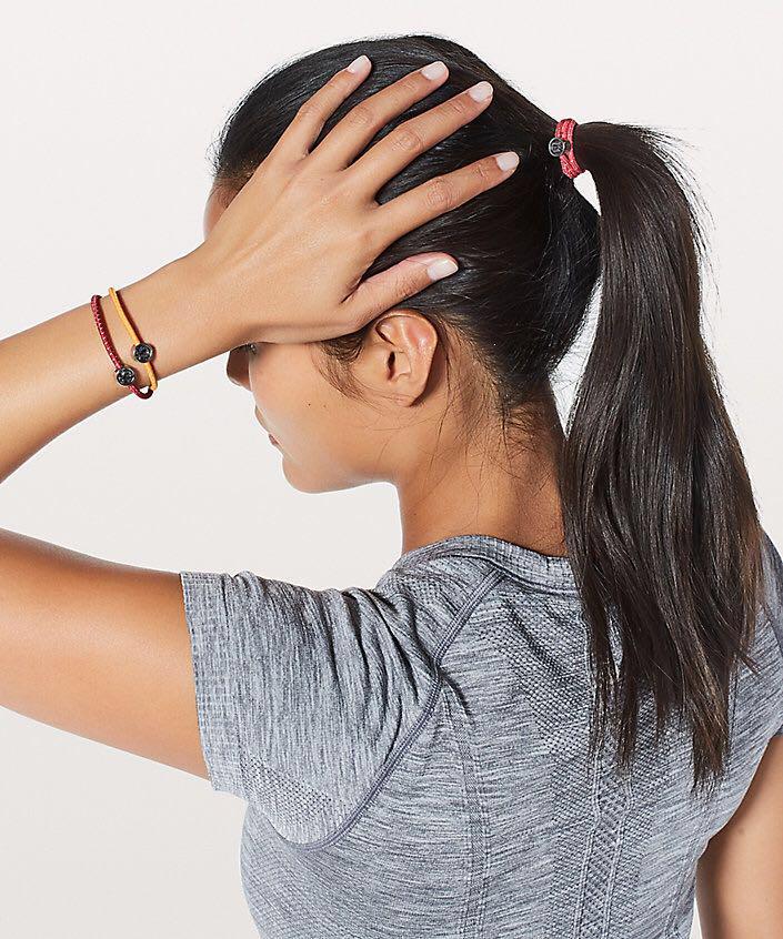 Lululemon Glow On Hair Ties Women S Fashion Accessories Hair