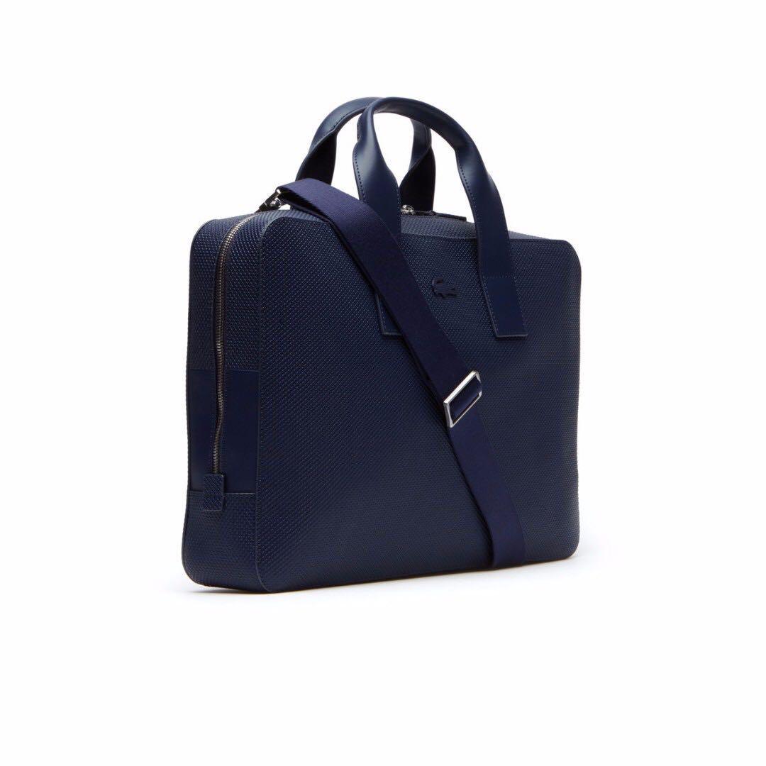 MEN S CHANTACO MATTE PIQU LEATHER COMPUTER BAG Men s Fashion