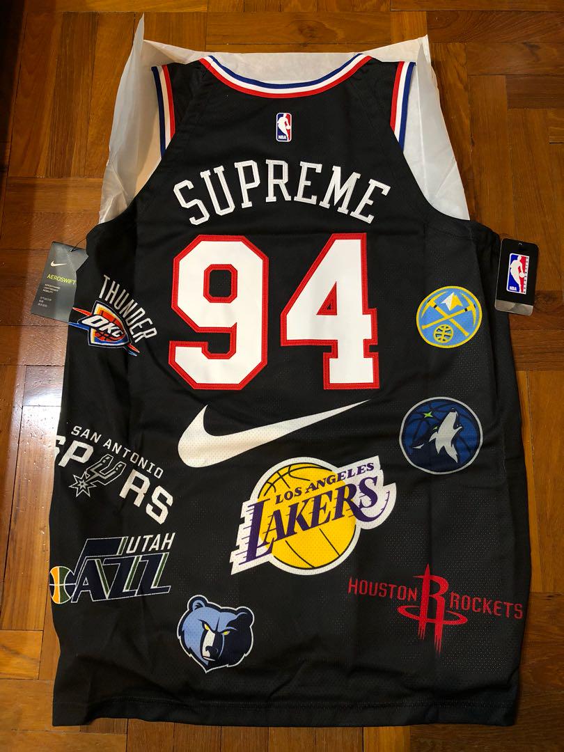 Supreme Nike NBA Teams Authentic Jersey (black) - size: large (48