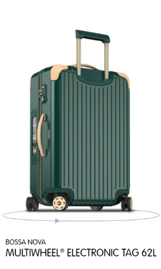 rimowa green luggage