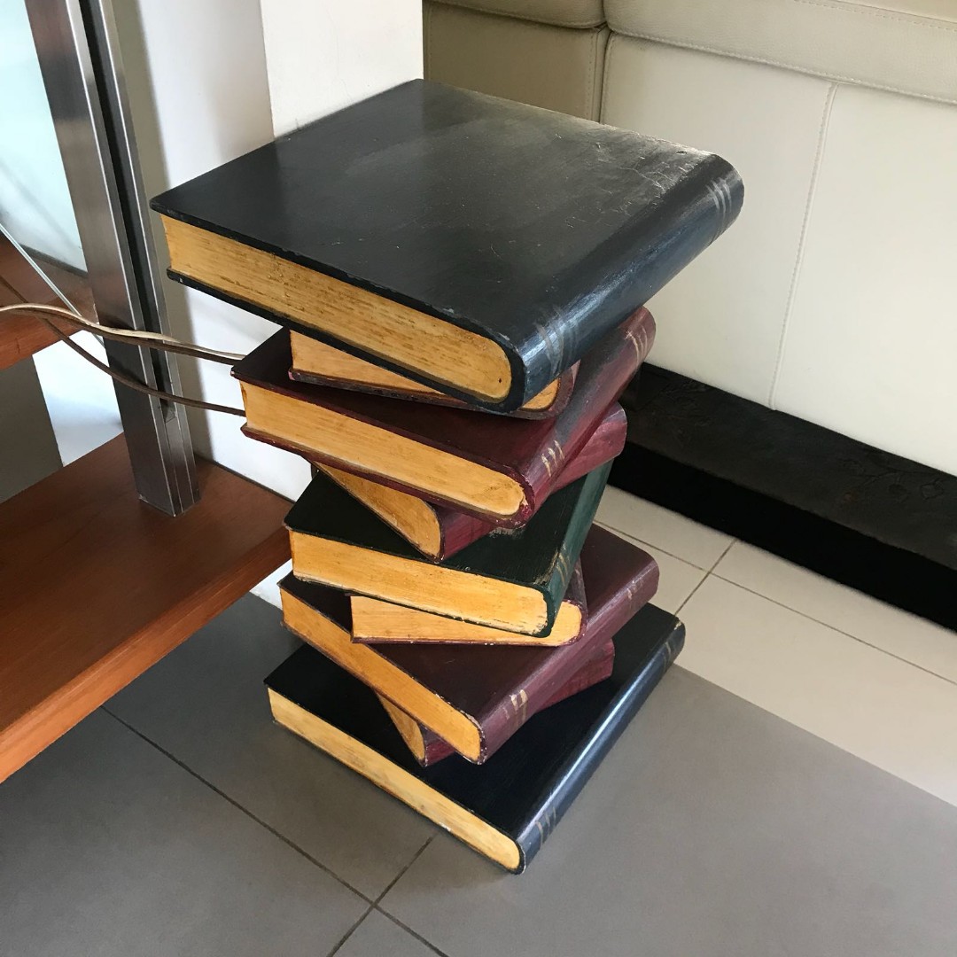 Side Table That Looks Like Books Furniture Tables Chairs On Photo
