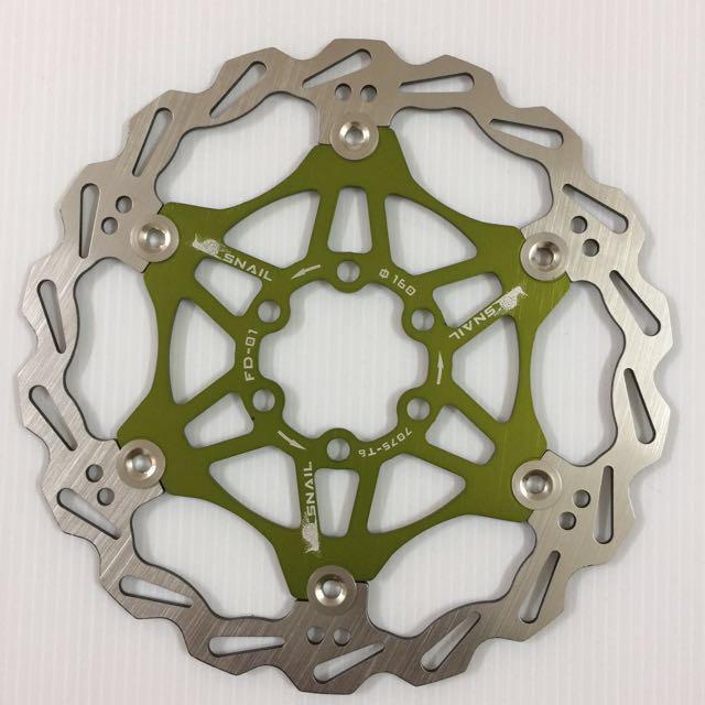 SNAIL Green Disc Brake Rotors. Sports Equipment Bicycles Parts Bicycles on Carousell