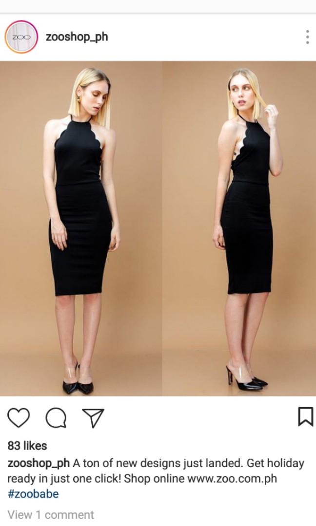 Sofia Scallop Midi Dress Zoo Shop Women S Fashion Clothes
