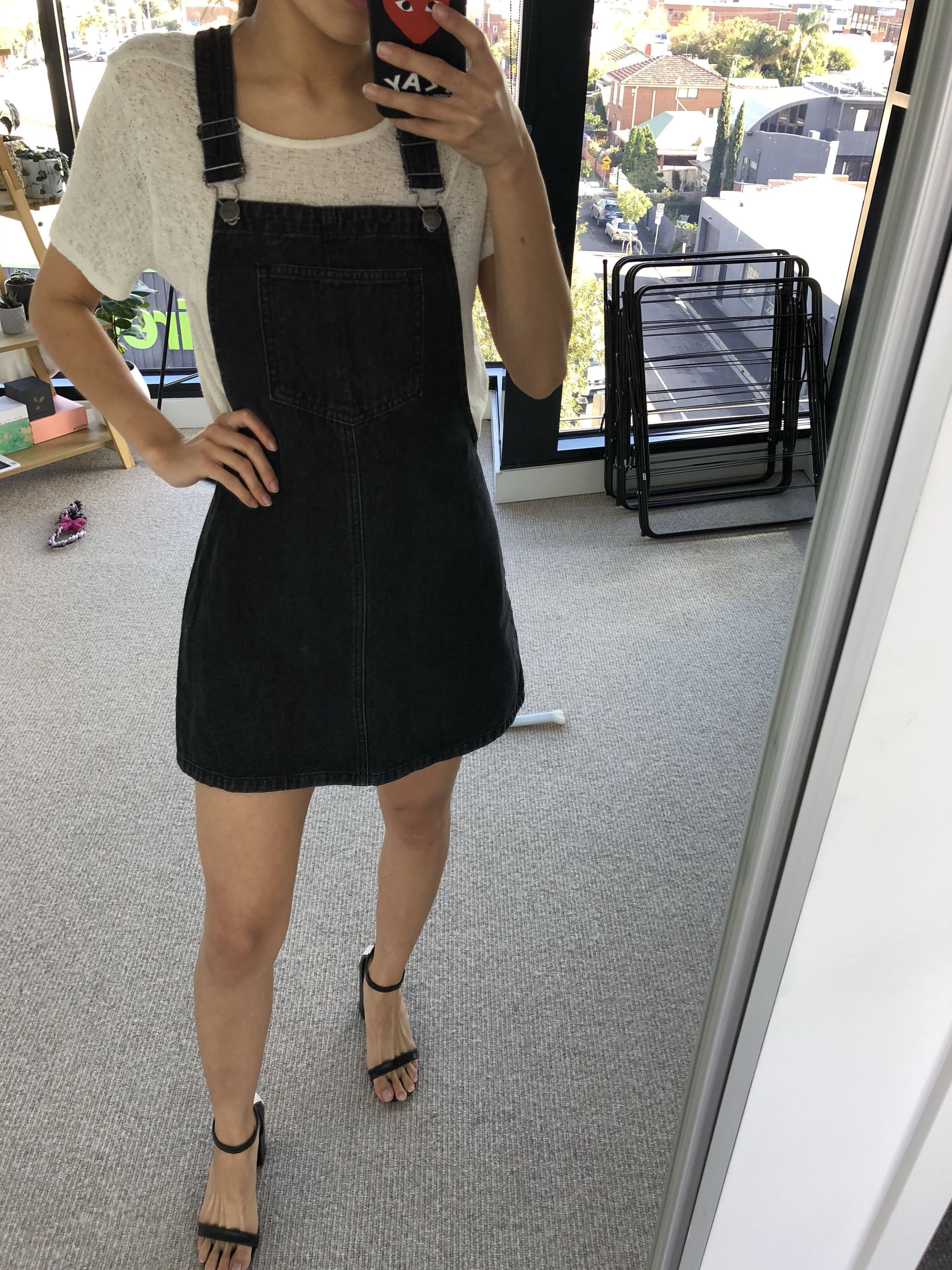 denim pinafore dress sportsgirl