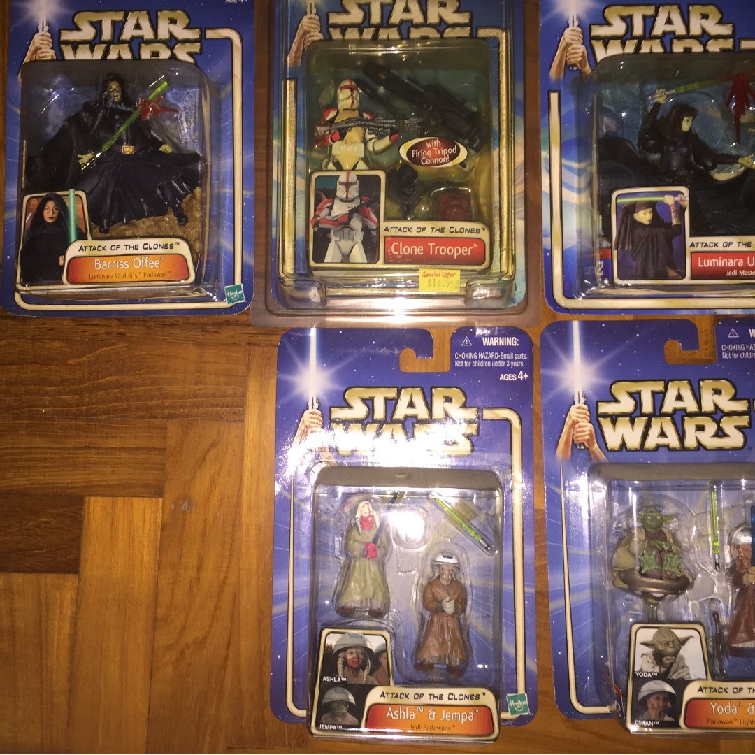 attack of the clones figures