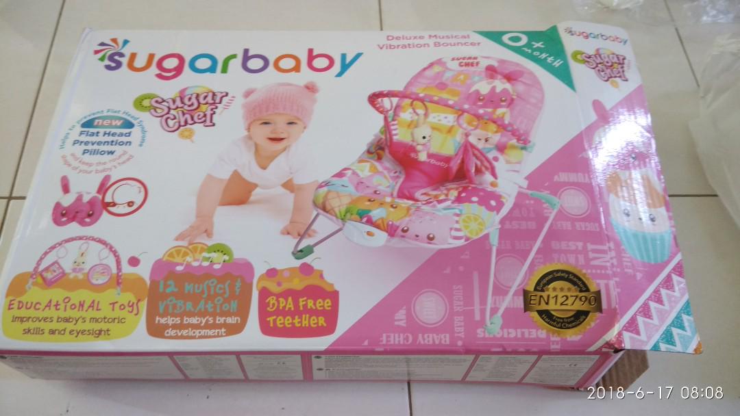 Maucoach Sugar Baby Deluxe Musical Vibration Bouncer 0 Month Maucoach Babies Kids Toys Walkers On Carousell