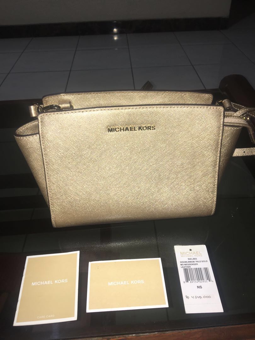 Tas Michael Kors Selma Gold, Fesyen 