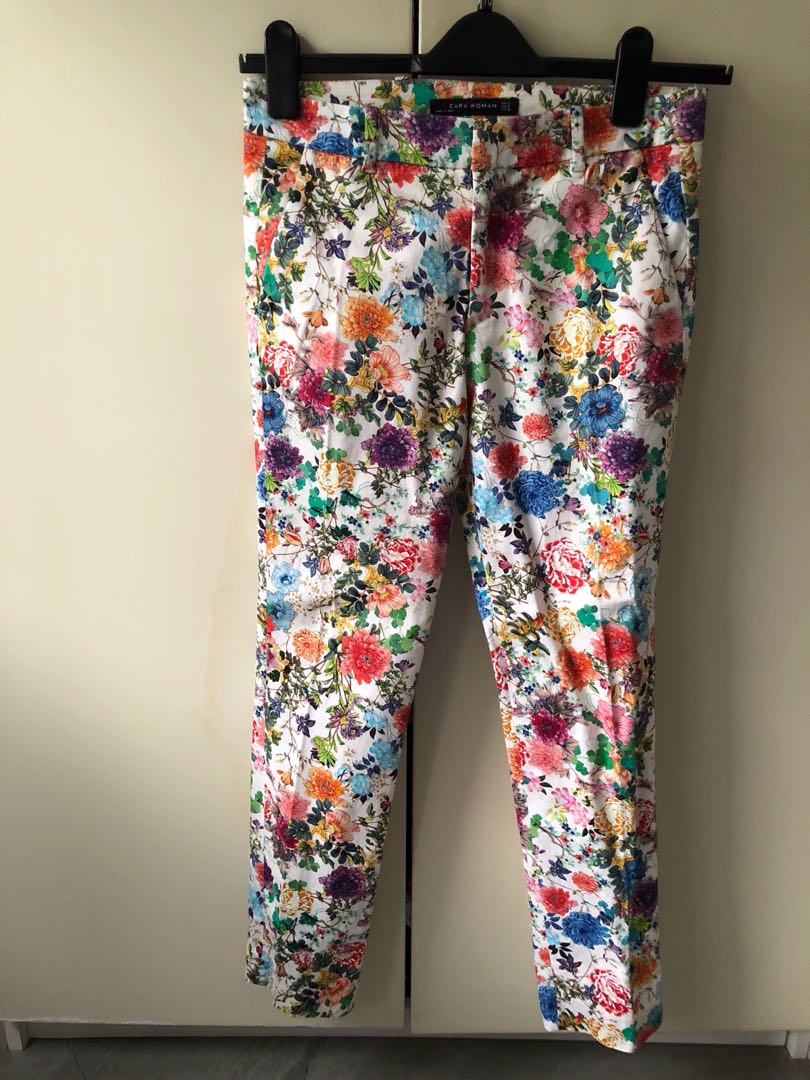 Floral top trousers zara