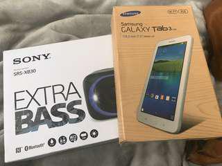 Tablet & wireless speaker. ☺️