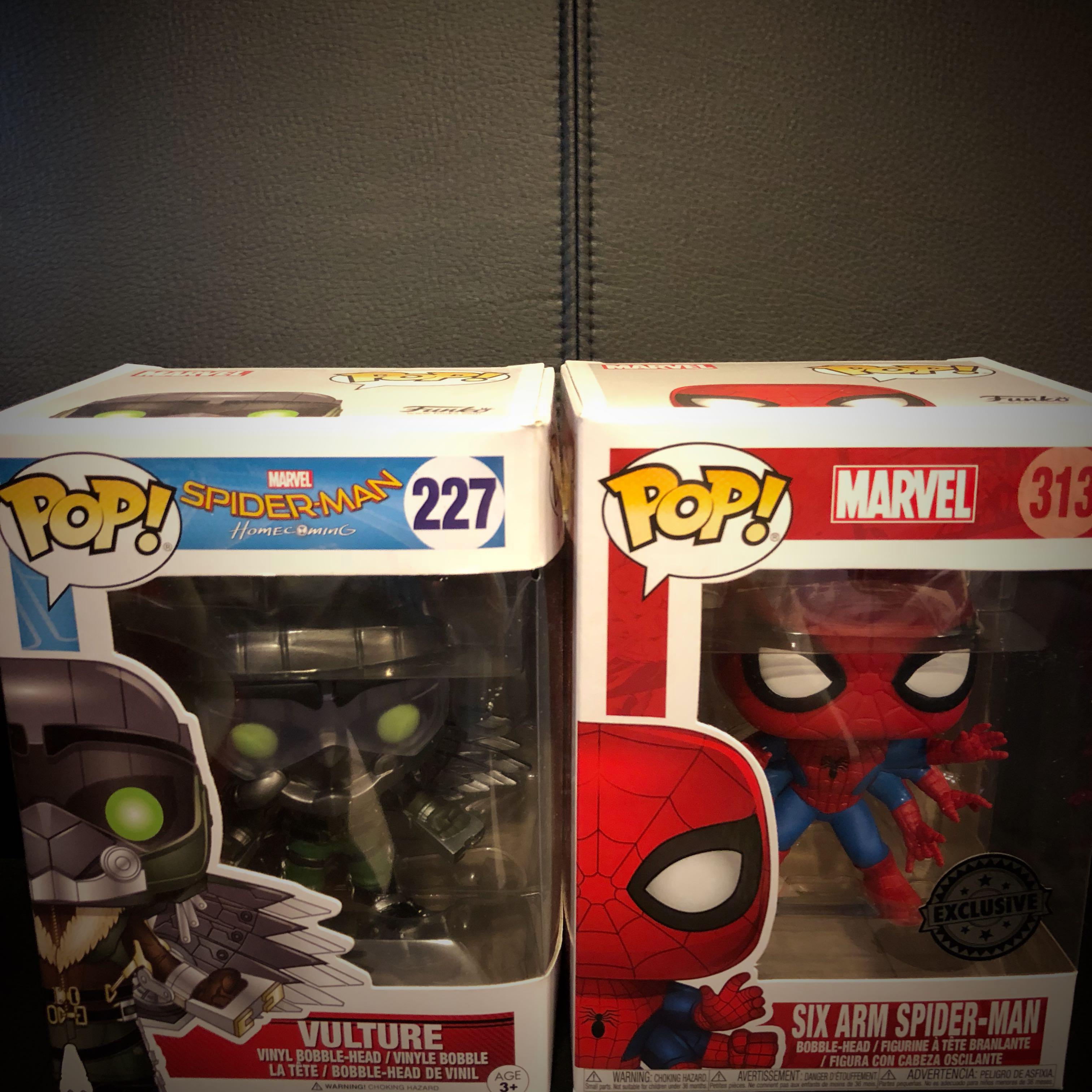 6 arm Spider-man & Vulture Funko pop set, Hobbies & Toys, Toys & Games on  Carousell