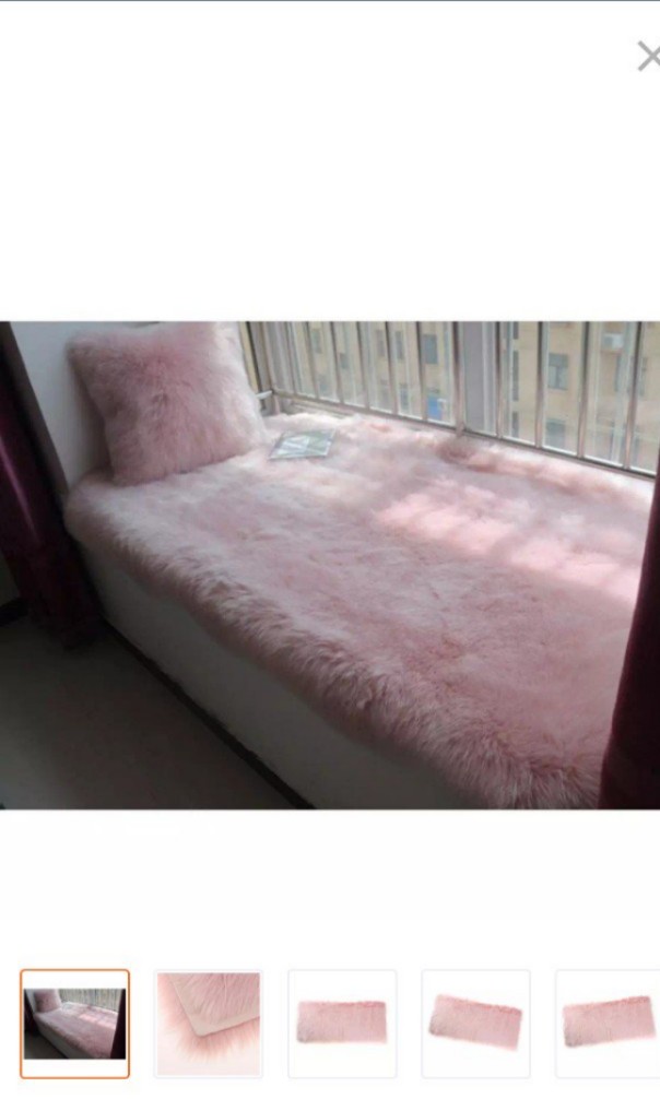 Artificial Sheepskin Rug Fluffy Home Floor Carpet Chair Seat Cushion 45x135x6cm In Light Pink Beige Orange And White Bulletin Board Preorders On Carousell