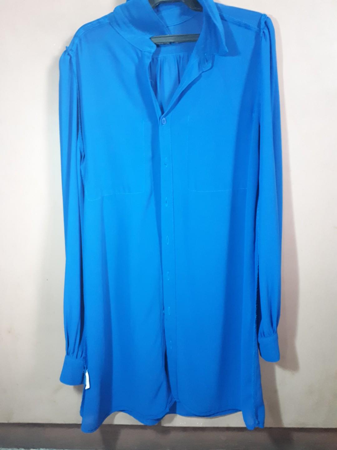 Bench Long Blouse (Category: Blouses) located in Quezon City. Submitted by charaaaa (Listing ID 175263949, Image 1). Description: used only once -light material (hindi mainit).