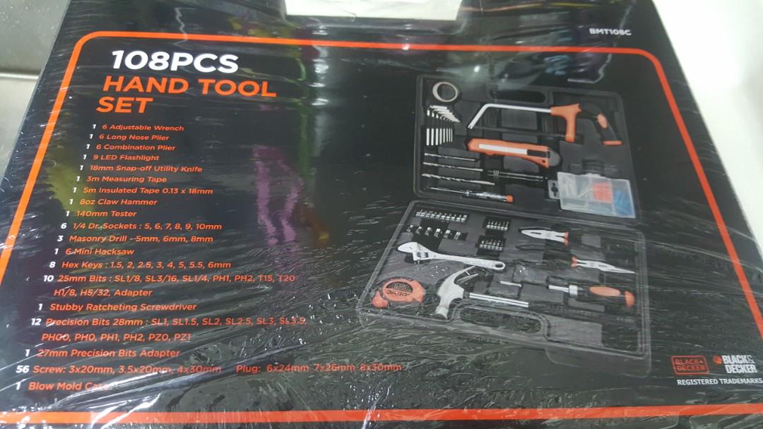 BLACK+DECKER BMT108C - 108pc Tool Kit 