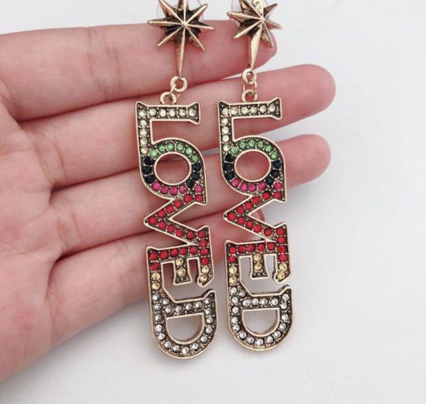 BTS V Singularity LOVED Earrings Hobbies Toys Memorabilia
