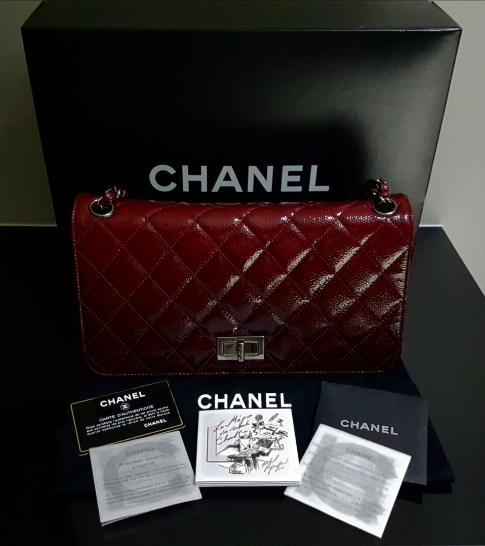 chanel red sling bag