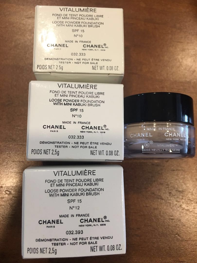 Sold! Chanel Vitalumiere loose powder foundation  Loose powder foundation, Loose  powder, Powder foundation