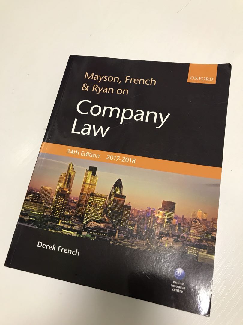 Company Law Mayson French Ryan Textbooks On Carousell - 