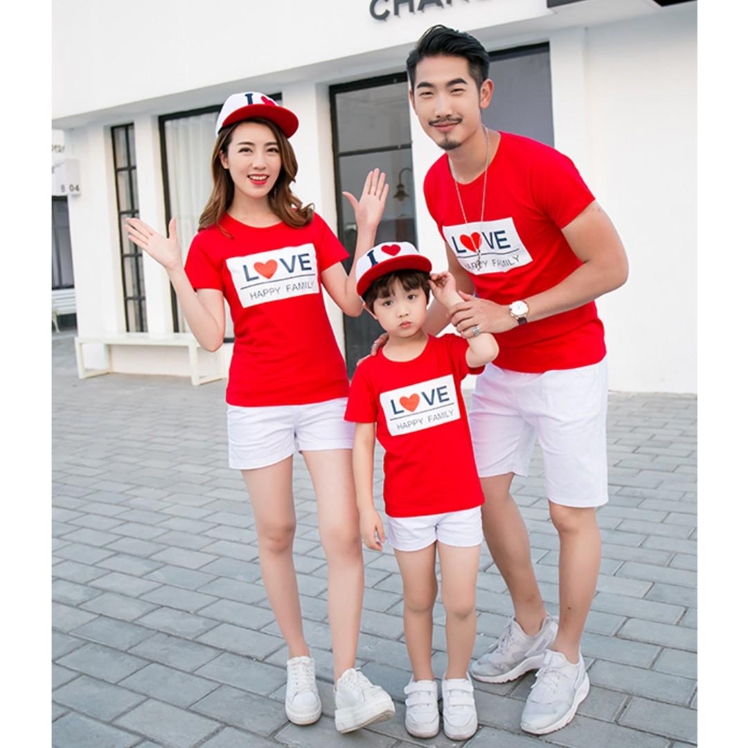 Couple Family Matching Wear Printed Tees T Shirts Baby Romper Clothes Set Women S Fashion Clothes Tops On Carousell