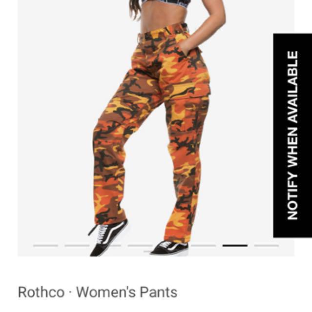 Culture kings orange camo pants Women s Fashion Clothes on Carousell
